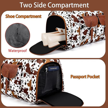 Garment Duffel Bag for Travel - Convertible Carry on Garment Duffel Travel Bag for Women Men Large Weekender Bag with Shoes Pouch 2 in 1 Hanging Suit Travel Duffel Bag 3pcs Set