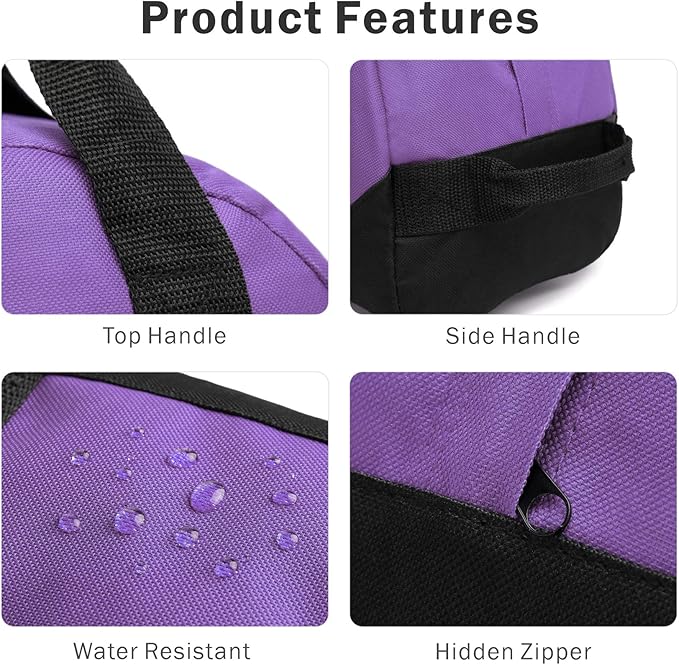 BuyAgain Duffle Bag, 12" Small Mini Travel Carry On Sport Duffel Gym Bag with Top Handle