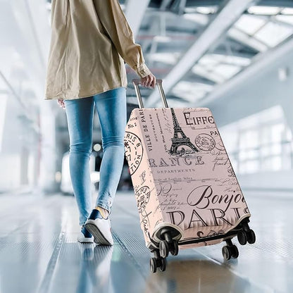 Travel Luggage Cover Suitcase Protector Fits 18-32 Inch Wheel Covers PatternedTravel Related Items Flower Luggage Protector Elastic XL
