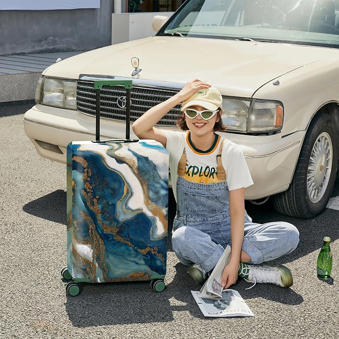 ANNA QUEEN Travel Luggage Cover Suitcase Protector Suitcase Cover Anti-Scratch,Stretchable Bag Cover Washable Durable Polyester