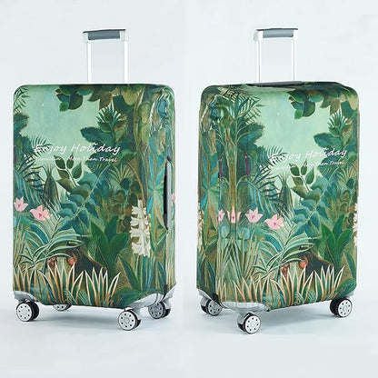 Travelkin Luggage Covers For Suitcase Tsa Approved,Suitcase Cover Protector Fit 18-32 Inch Luggage (Jungle, L)