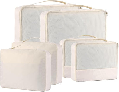 DoubleTrip Packing Cubes for Suitcases Carry on Luggage Organizer 6 Set Travel Accessories Lightweight Storage Bag Space Saver Clothes Pouch Large