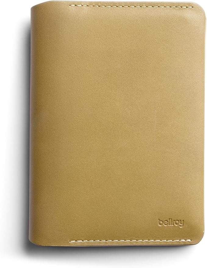 Bellroy Passport Cover (slimline travel wallet/pouch with card slots and space for cash plus travel documents) - Mustard