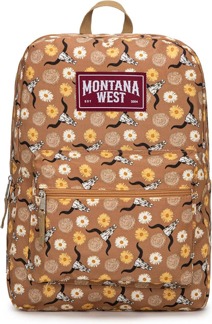 Montana West Backpack for Women Men 2 PCS Lightweight College Bookbags Casual Daypack Backpacks for Commute & Travel