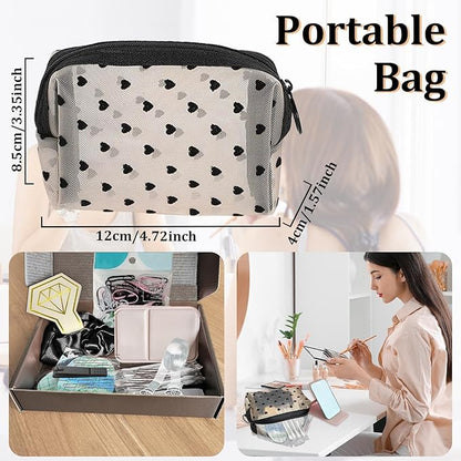 2 Pack Mini Wedding Emergency Kit with Makeup Bag for Wedding Day, Essentials Supplies Emergency Kit for Women, Portable All in One Travel Set Personal Care Women's Travel Set