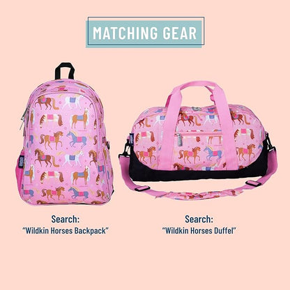 Wildkin Kids Luggage Tags – Set of 2, Durable Bag Tags w/Info Card for Suitcases & Backpacks - Horse