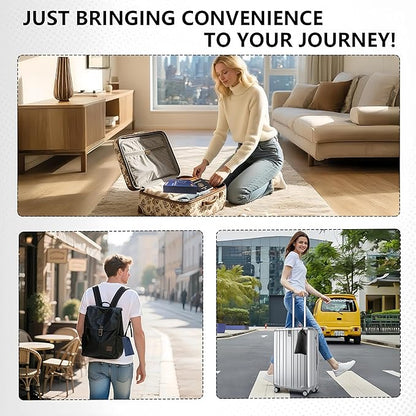 2-Piece Upgraded Aircraft Foot Hammock with Memory Foam,Large Size Airplane Foot Rest - Soft & Comfortable feet Hammock,Travel Essential for Relieving Foot Pain and Swelling