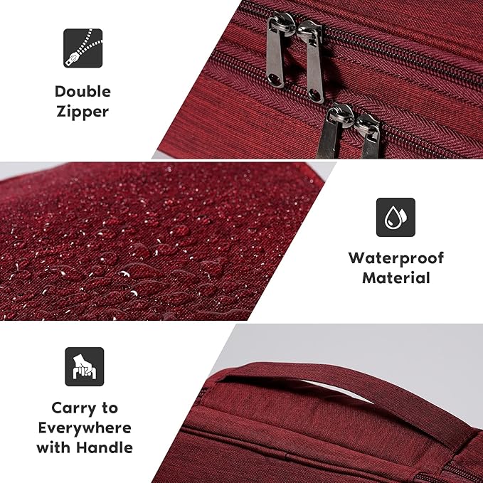 OrgaWise Electronics Organizer, Electronic Accessories Bag Travel Cable Organizer Three-Layer for iPad Mini, Kindle, Hard Drives, Cables, Chargers