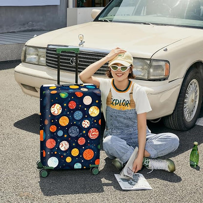 ANNA QUEEN Travel Luggage Cover Suitcase Protector Suitcase Cover Anti-Scratch,Stretchable Bag Cover Washable Durable Polyester