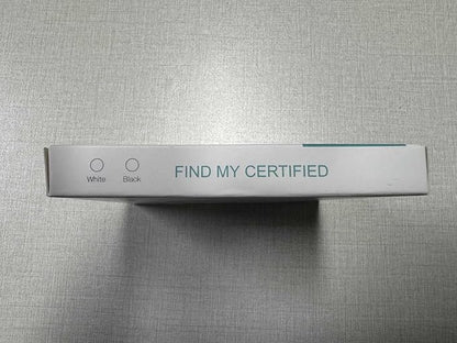 Air Tracker 4 Pack, Smart Bluetooth Tracker Works with Apple Find My (iOS Only), Item Finder Locator for Keys, Luggage, Backpack, IP67 Waterproof, White