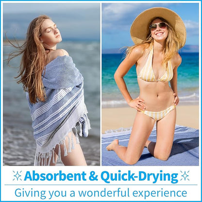 Genovega Oversized Giant Turkish Beach Towel Blanket Extra Large XXL Lightweight Quick Dry Sand Free Boho Throw Pool Cloud Sandrpoof Blankets Women Men Big Jumbo Wide 2 Person Size Black L