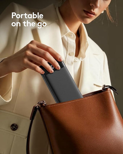 Portable Phone Charger, 10000mAh Portable Charger Power Bank with Built-in Cables, Travel Essential Battery Pack Compatible with iPhone, Samsung, Google, iPads, Tablets, etc