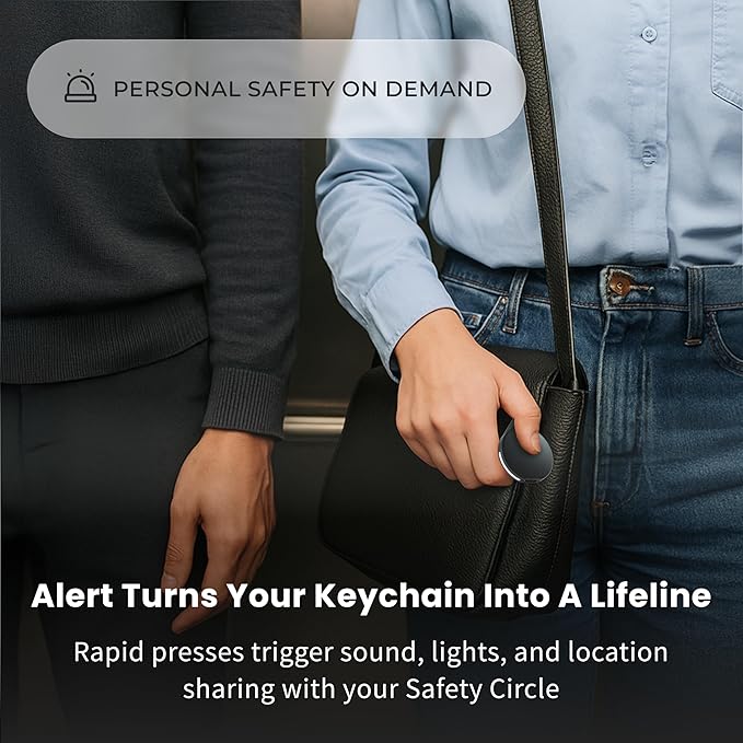 Pebblebee Clip Universal (2024) - Rechargeable Mini Item Tracker Tag | Alternative to Air Tag & Android Trackers | 12-Month Battery Life | Works with Android & iOS Find My Apps | LED & Sound Alerts