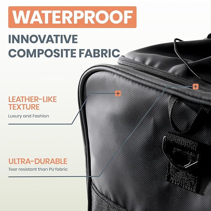 Fanwoli 30'' Large Rolling Duffle Bag with 2 Wheels - No-Sag Design for Heavy Loads, Expandable 100L-120L Duffel Wheeled Luggage with Soft Handle & Lock, Waterproof Foldable for Travel, Camping,Moving