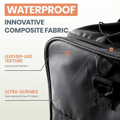 Fanwoli 30'' Large Rolling Duffle Bag with 2 Wheels - No-Sag Design for Heavy Loads, Expandable 100L-120L Duffel Wheeled Luggage with Soft Handle & Lock, Waterproof Foldable for Travel, Camping,Moving