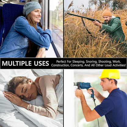 Quality Foam Earplugs 200 Pair - 32dB Noise Cancelling Soft High Decibel Ear Plugs for Noise Reduction Ear Protection Construction Loud Music Shooting Guns Work Safety Hearing Protection Ear Plugs