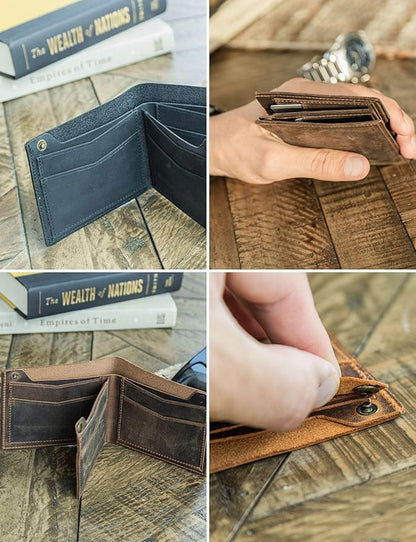 Handcrafted Genuine Leather Wallets, Minimalist Cardholders, and Passport Covers, Handmade Gift
