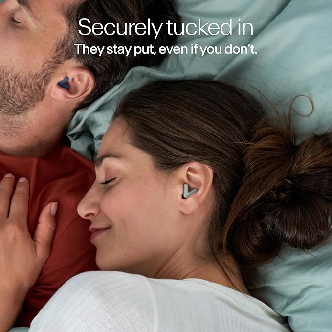 Alpine Silence Earplugs for Sleep, Focus & Travel - V-Shape Snug Fit & Soft Oval Tips – 4 Sizes XS/S/M/L - Comfortable, Reusable Hearing Protection - up to 25dB – Green