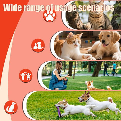 GPS Tracker for Dogs & Cats - No Monthly Fee, Waterproof Real-Time Tracking Collar for Pets, Kids,Luggage & Assets | 365-Day Battery Life | iOS & Android Compatible | Anti-Lost Device
