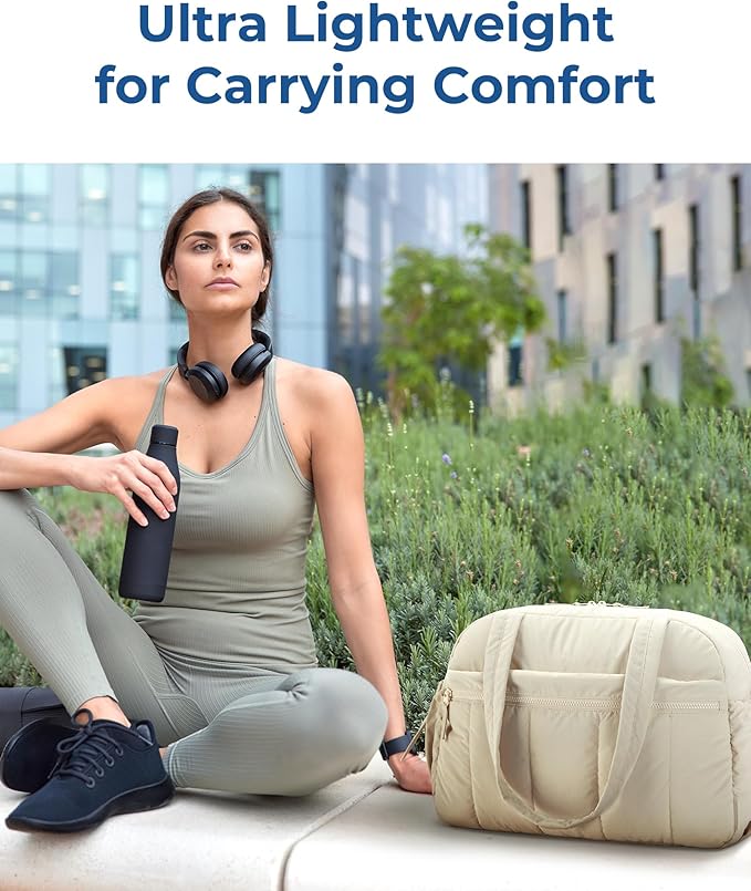 BAGSMART Gym Bag for Women, Duffle Bag for Travel with Wet Pocket, Lightweight Carry on Weekender Duffel, Water Resistant