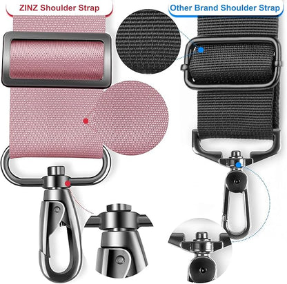 ZINZ 74" Shoulder Strap with Fixed Pad and Dual Balanced Buckles，Pink