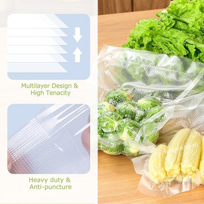 [2025 Upgraded] Bonsenkitchen 6 Rolls 11" x 16' Vacuum Sealer Bags for Food with a Color Box, Easy to Store, Commercial Grade, BPA Free, Great for Food Storage or Sous Vide, VB21