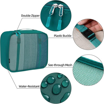 BAGAIL 6 Set/8 Set/10 Set Packing Cubes Various Sizes Packing Organizer for Travel Accessories Luggage Carry On Suitcase