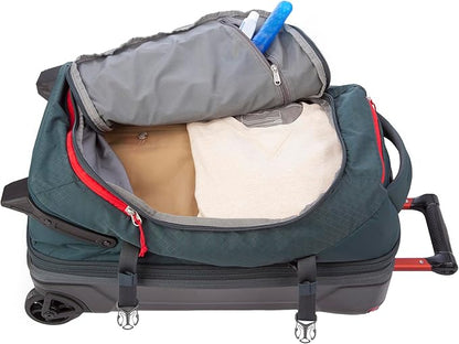 Eddie Bauer Expedition Rolling Duffel Bag with Wheels | Travel | Carry-On | Luggage | Rugged | Durable - Storm, 22"