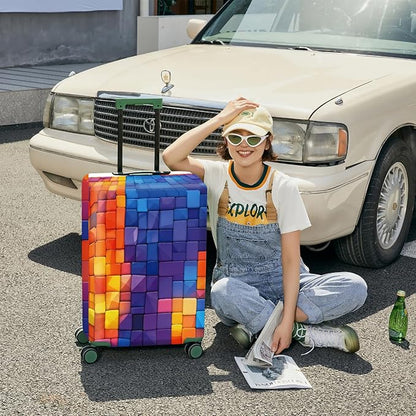 ANNA QUEEN Travel Luggage Cover Suitcase Protector Suitcase Cover Anti-Scratch,Stretchable Bag Cover Washable Durable Polyester