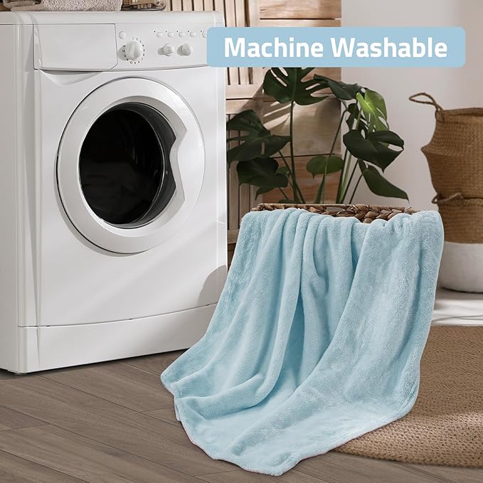 Travel Blanket, 3-in-1 Ultra-Soft, Warm & Lightweight Travel Blanket Airplane with Bag, 65x40 in, Airplane Travel Essentials for Women, Men & Kids with Eye Mask, Luggage Sleeve & Backpack Clip