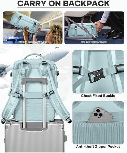 coofay Vacuum Backpack Travel with Pump Vacpack Travel Backpack with Vacuum System Mochila de Viaje Compresion al Vacio Easyvacpack Airbag Backpacks for Traveling Carry on Luggage