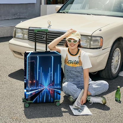 ANNA QUEEN Travel Luggage Cover Suitcase Protector Suitcase Cover Anti-Scratch,Stretchable Bag Cover Washable Durable Polyester