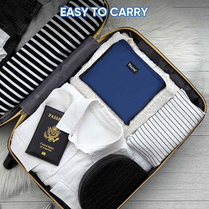 BALEINE 150L Laundry Bag Backpack, 900D Oxford Fabric Large Travel Laundry Bags with Shoulder Straps and 2 Mesh Pockets for College Dorm, Apartment, Laundromat (Navy, 150L)