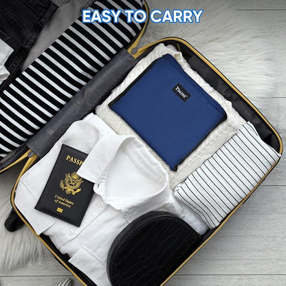 BALEINE 150L Laundry Bag Backpack, 900D Oxford Fabric Large Travel Laundry Bags with Shoulder Straps and 2 Mesh Pockets for College Dorm, Apartment, Laundromat (Navy, 150L)