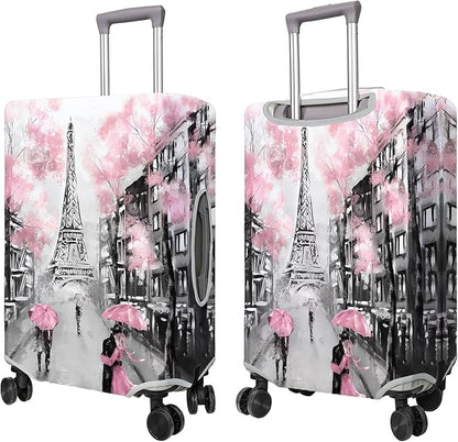 Travel Luggage Cover Suitcase Protector Fits 18-32 Inch Wheel Covers PatternedTravel Related Items Flower Luggage Protector Elastic M