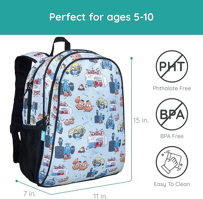 Wildkin Jo's Garage 15 Inch Backpack