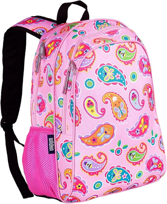 Wildkin 15-inch Kids Backpack for Boys & Girls, Backpack Feature Padded Back & Adjustable Strap for School & Travel Backpacks (Paisley)