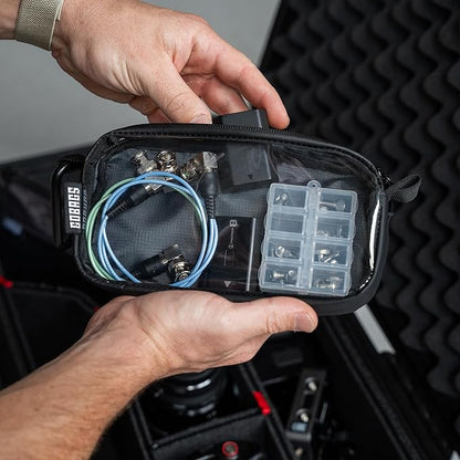 GOBAGS NEO Production Zipper Bags - Electronics & Camera Accessories Bag - Cable organizer, Gear Accessory Pouch, Travel Camera Essentials (Extra Small, Black, 2 pack)