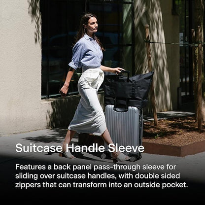 Lo & Sons Catalina Deluxe Weekender - Recycled Poly Small Capacity (40L) Travel Duffel With Shoe Compartment, Luggage Sleeve, Padded Strap | Versatile Durable Bag For Women, Men for Weekend, Carry On