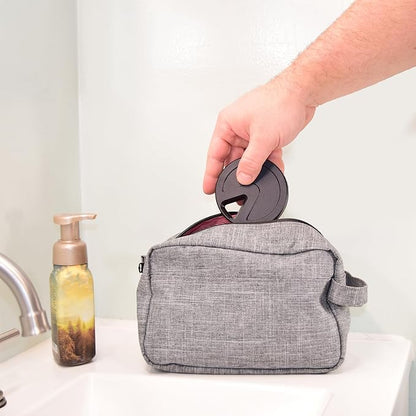 Travel RX Pill Case by Type Two Labs – Weekly 7 Day Pill Box, Compact Magnetic Pill Organizer for Purses or Pockets, Rugged Daily Caddy Holds Vitamins, Supplements, Medication. (Stealthy Black)