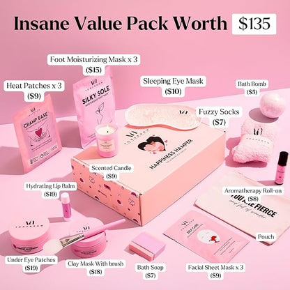 Spa Gifts for Women - Premium Self Care Spa Kit With Bath, Skin Care Sets & Self Care Items - Ultimate Pampering Set - Christmas Gifts for Women - Birthday Gifts- Spa Gift Baskets (Pack of 20)