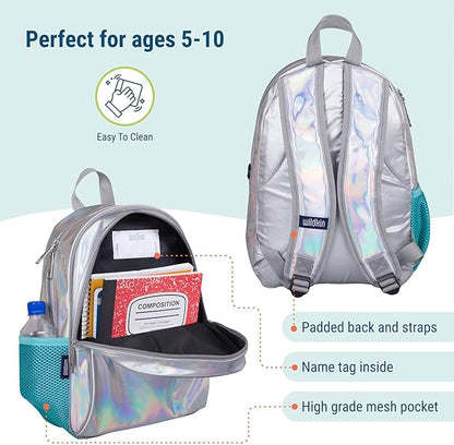 Wildkin 15-inch Kids Backpack – Durable, Padded, Adjustable for School & Travel - Holographic