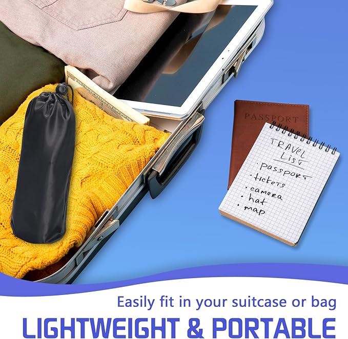 2-Pack Airplane Foot Hammock for Plane Travel - Travel Essentials Length Adjustable Airplane Foot Rest Under Desk -Long Flight Must Haves