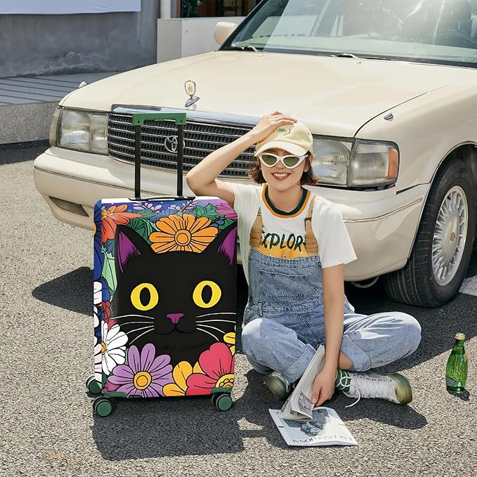 ANNA QUEEN Travel Luggage Cover Suitcase Protector Suitcase Cover Anti-Scratch,Stretchable Bag Cover Washable Durable Polyester