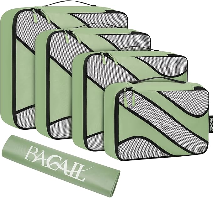 BAGAIL 6 Set Packing Cubes,Travel Luggage Packing Organizers