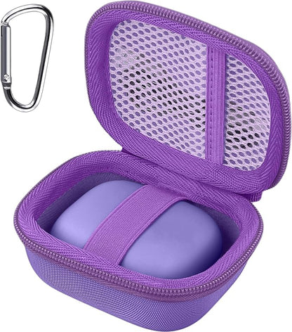 co2CREA Hard Case for Beats Powerbeats Pro 2 with Carabiner Clip, Shockproof Earbuds Storage Box – Protective Travel Cover for Powerbeats Pro 2 Wireless Bluetooth Earbuds (Hyper Purple Case)