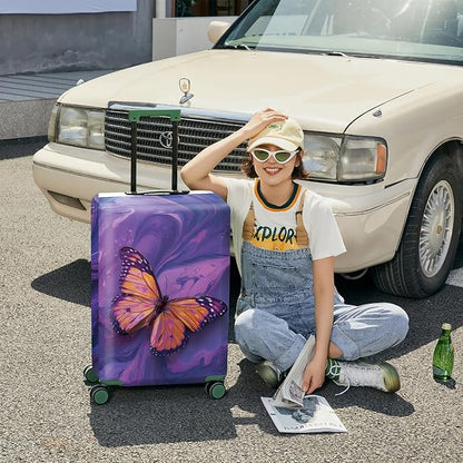 ANNA QUEEN Travel Luggage Cover Suitcase Protector Suitcase Cover Anti-Scratch,Stretchable Bag Cover Washable Durable Polyester