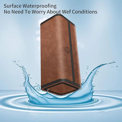 Pill Organizer 2 Times a Day, Am Pm Twice Daily Pill Case, Detachable Large Travel Pill Box 7 Day, Weekly Pill Container for Vitamin Medicine Supplement Fish Oil (Brown)