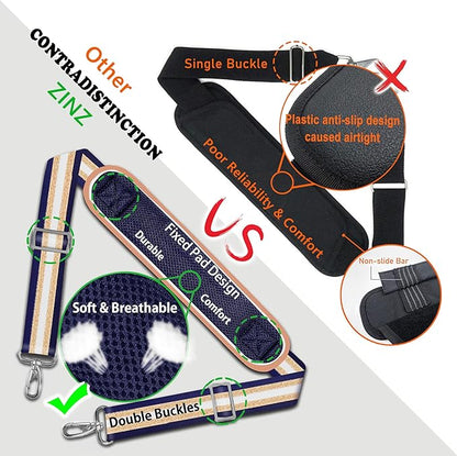 ZINZ Shoulder Strap, 57" Padded Adjustable Shoulder Bag Straps Replacement for Bags with D-Ring（TH01B06）