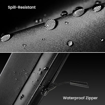 tomtoc Passport Holder Family with RFID Blocking, Passport Wallet Women Men, with Airtag & Sim Card Holder and Eject Pin, Travel Document Organizer with Wrist Strap, Up to 4 Passports, Water-resistant